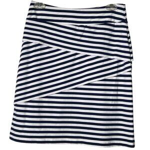 J.Mclaughlin Nicola Skirt in Bangle Stripe Nautical Catalina Cloth  XSmall